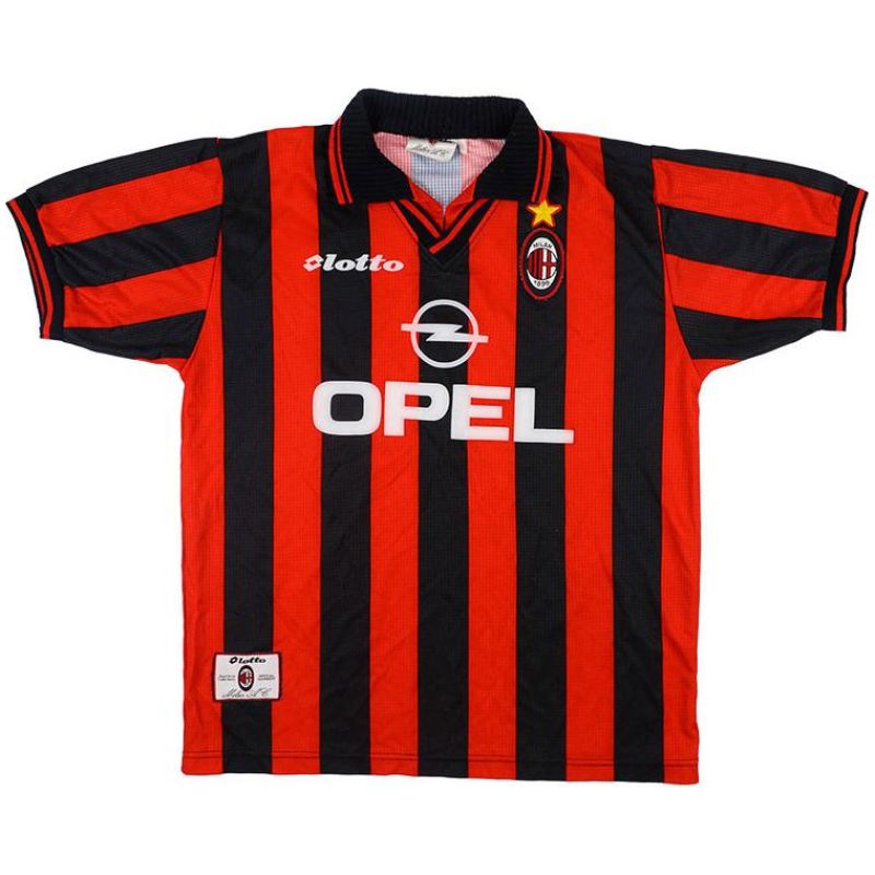 Mens AC Milan Retro Home Jersey 1997/98
