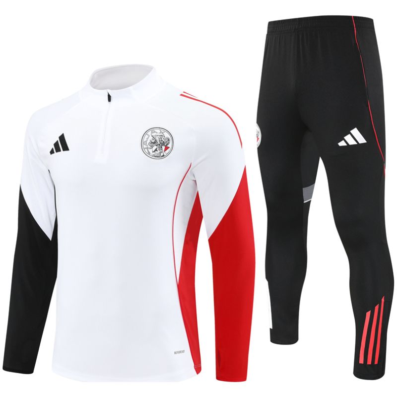 Mens Ajax Training Suit White 2025/26