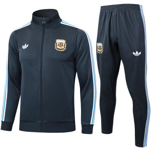 Mens Argentina Jacket + Pants Training Suit Grey 2025
