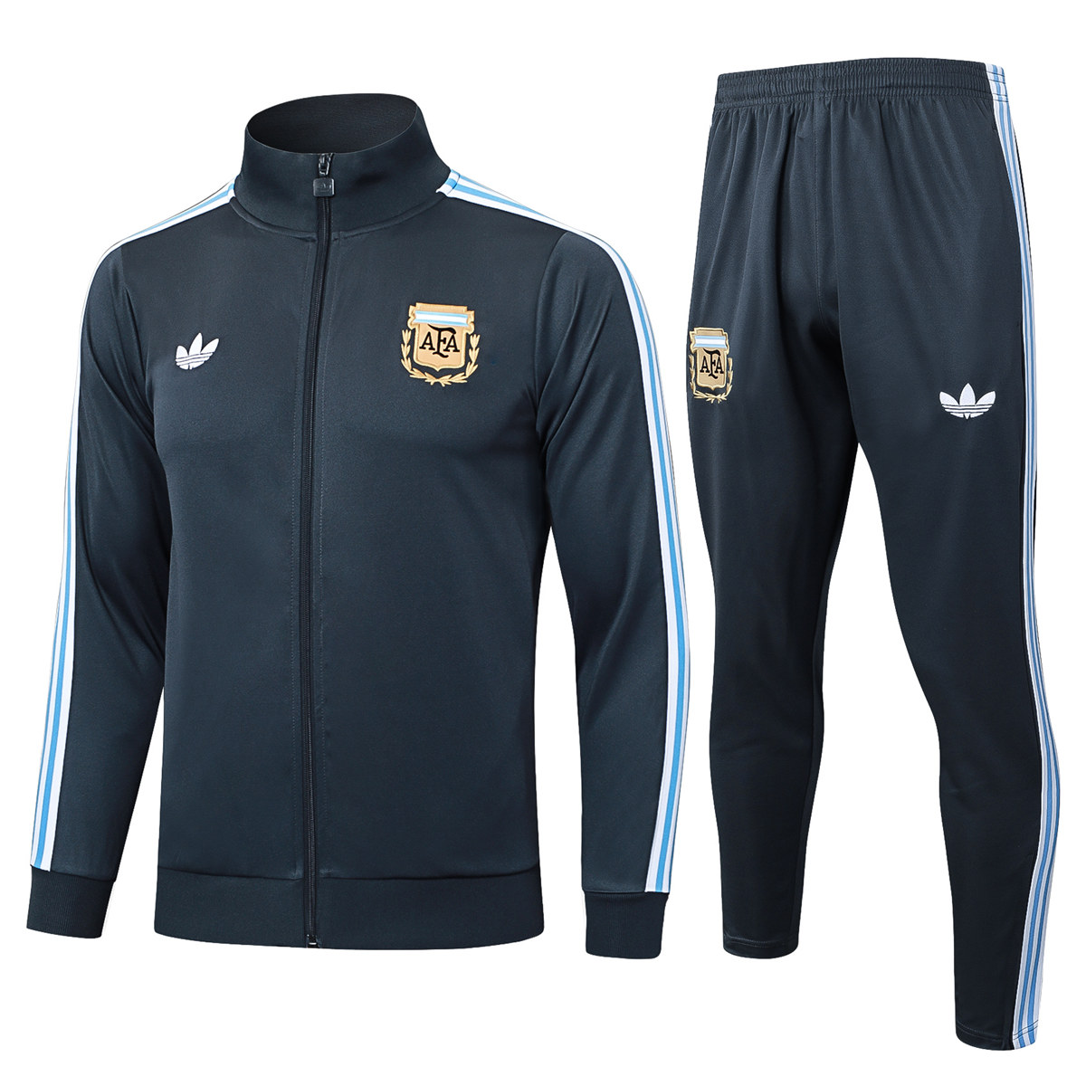 Mens Argentina Jacket + Pants Training Suit Grey 2025