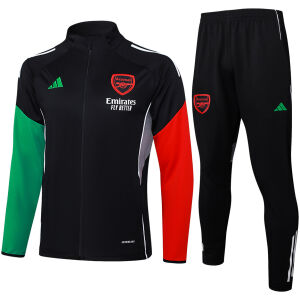 Mens Arsenal Jacket + Pants Training Suit Black 2025/26
