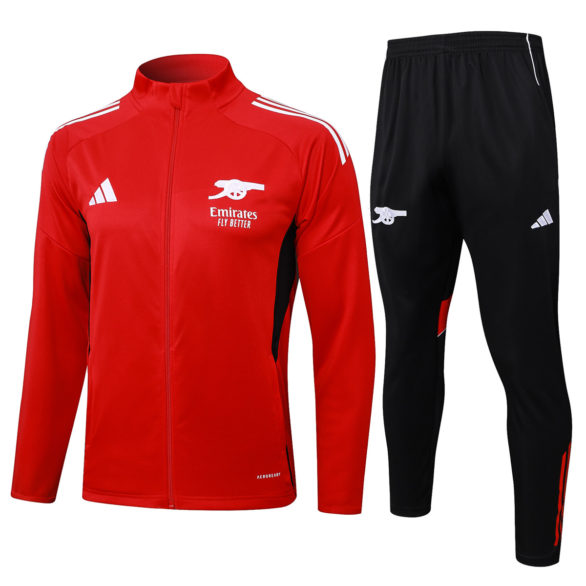 Mens Arsenal Jacket + Pants Training Suit Red 2025/26