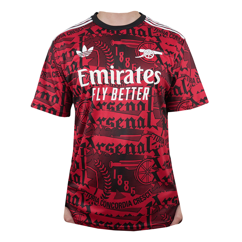 Mens Arsenal Short Training Jersey Red 2025/26