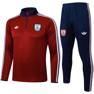 Mens Arsenal Training Suit Red 2025/26