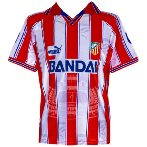 Mens Atletico Madrid Retro Home Jersey 1996/97