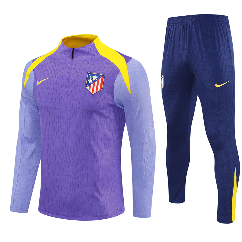 Mens Atletico Madrid Training Suit Purple 2025/26