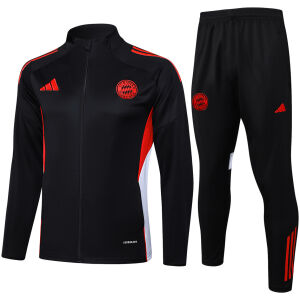 Mens Bayern Munich Jacket + Pants Training Suit Black 2025/26
