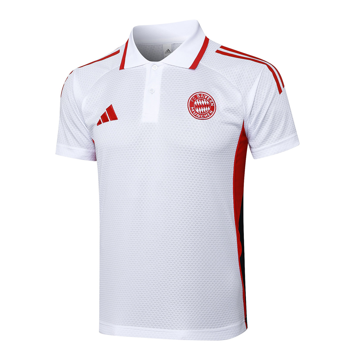 Mens Bayern Munich Polo Shirt White 2025/26