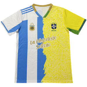 Mens Brazil x Argentina Yellow x Blue Jersey 2025