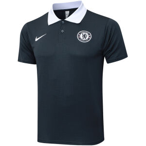 Mens Chelsea Polo Shirt Dark Grey 2024/25