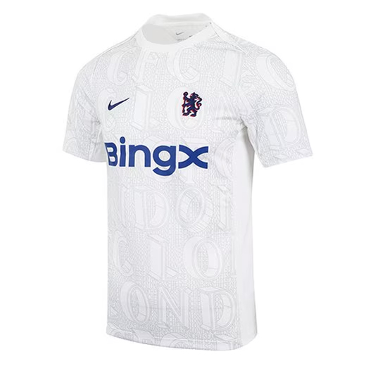 Mens Chelsea Short Training Jersey White 2025/26