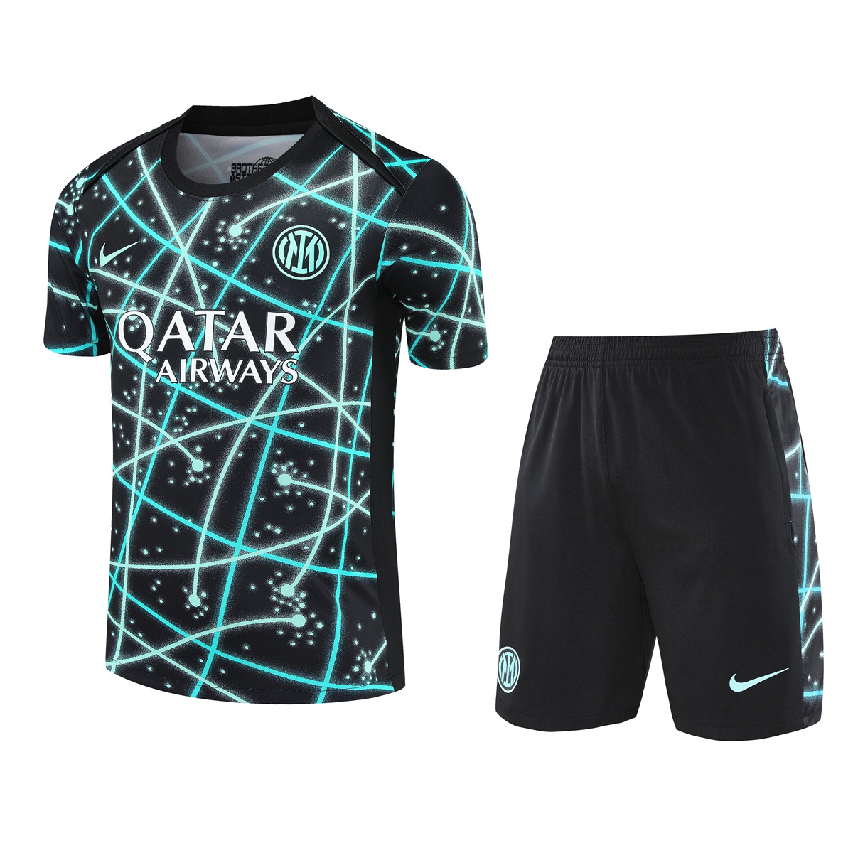 Mens Inter Milan Short Training Suit Black 2025/26