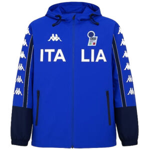 Mens Italy All Weather Windrunner Jacket Retro Blue 2025