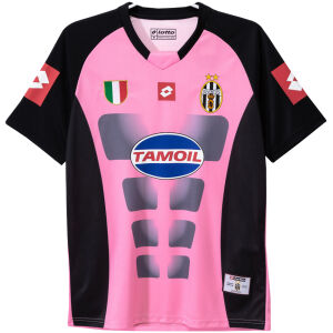 Mens Juventus Retro Goalkeeper Pink Jersey Mens 2002/03
