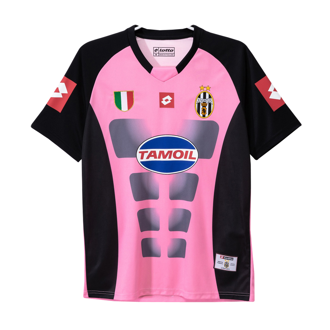 Mens Juventus Retro Goalkeeper Pink Jersey Mens 2002/03