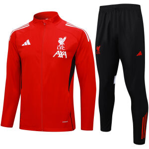 Mens Liverpool Jacket + Pants Training Suit Red II 2025/26