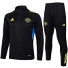 Mens Manchester United Jacket + Pants Training Suit Black II 2025/26