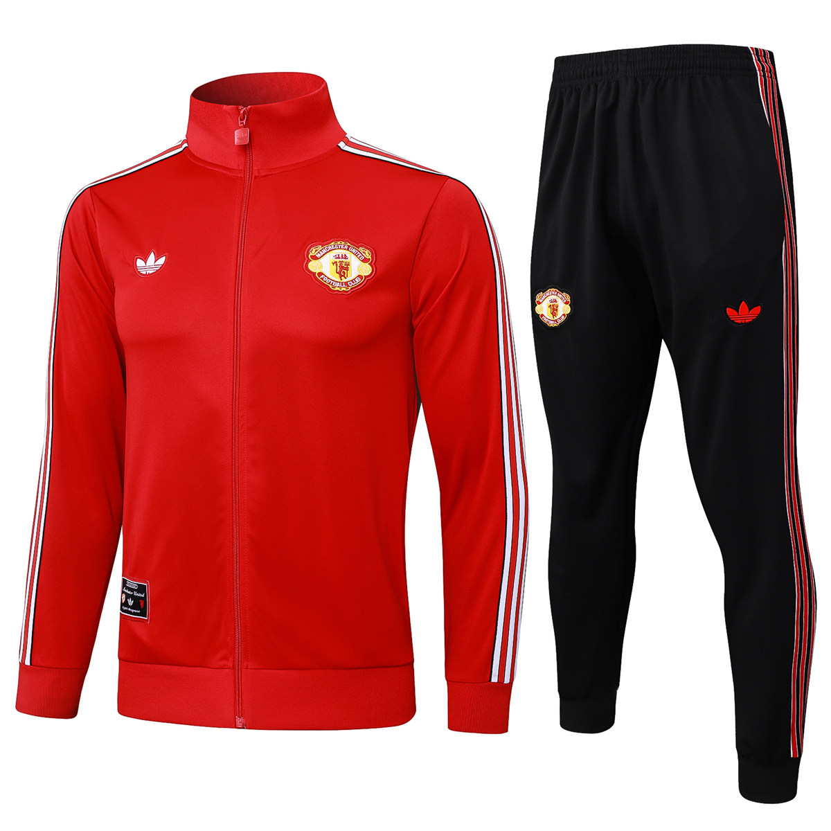 Mens Manchester United Jacket + Pants Training Suit Red 2025/26