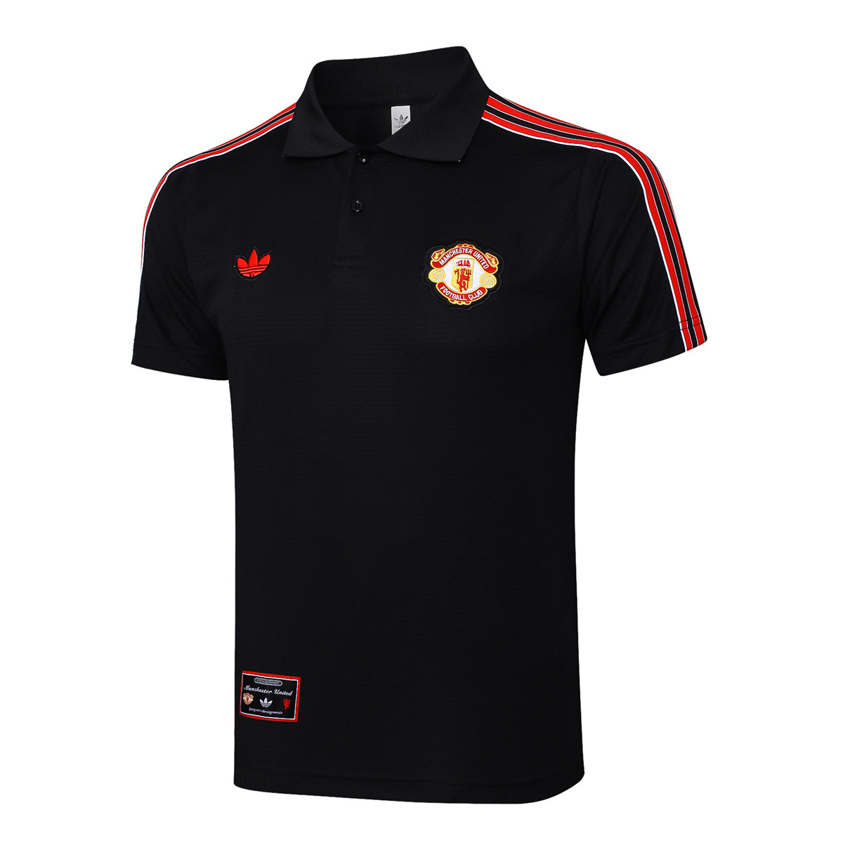 Mens Manchester United Polo Shirt Black II 2025/26
