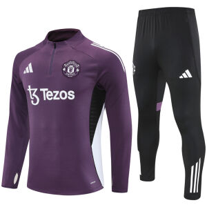 Mens Manchester United Training Suit Purple 2025/26