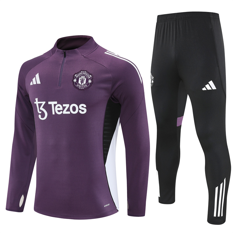 Mens Manchester United Training Suit Purple 2025/26