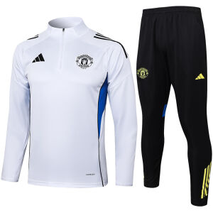 Mens Manchester United Training Suit White II 2025/26