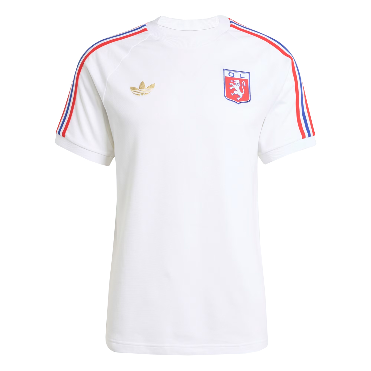 Mens Olympique Lyonnais 75th Anniversay White T-Shirt 2025/26