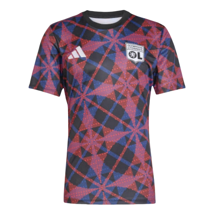 Mens Olympique Lyonnais Short Training Jersey Red 2025/26