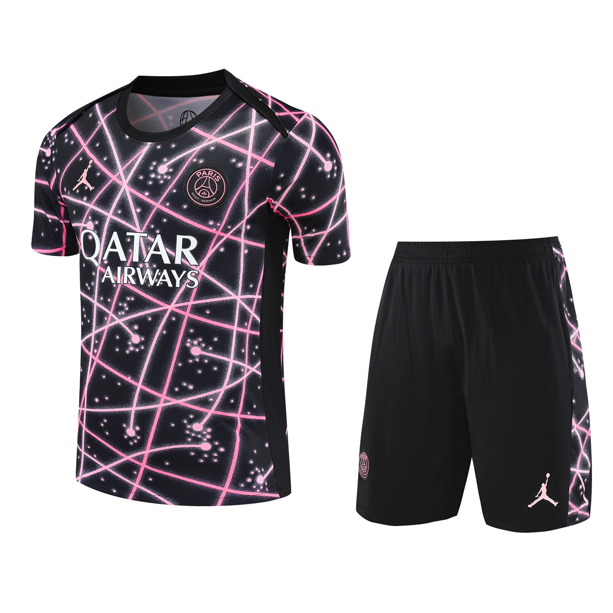 Mens PSG Short Training Suit Black 2025/26