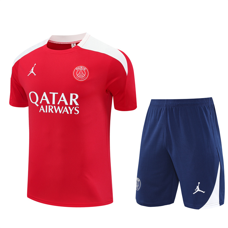 Mens PSG x Jordan Short Training Suit Red 2025/26