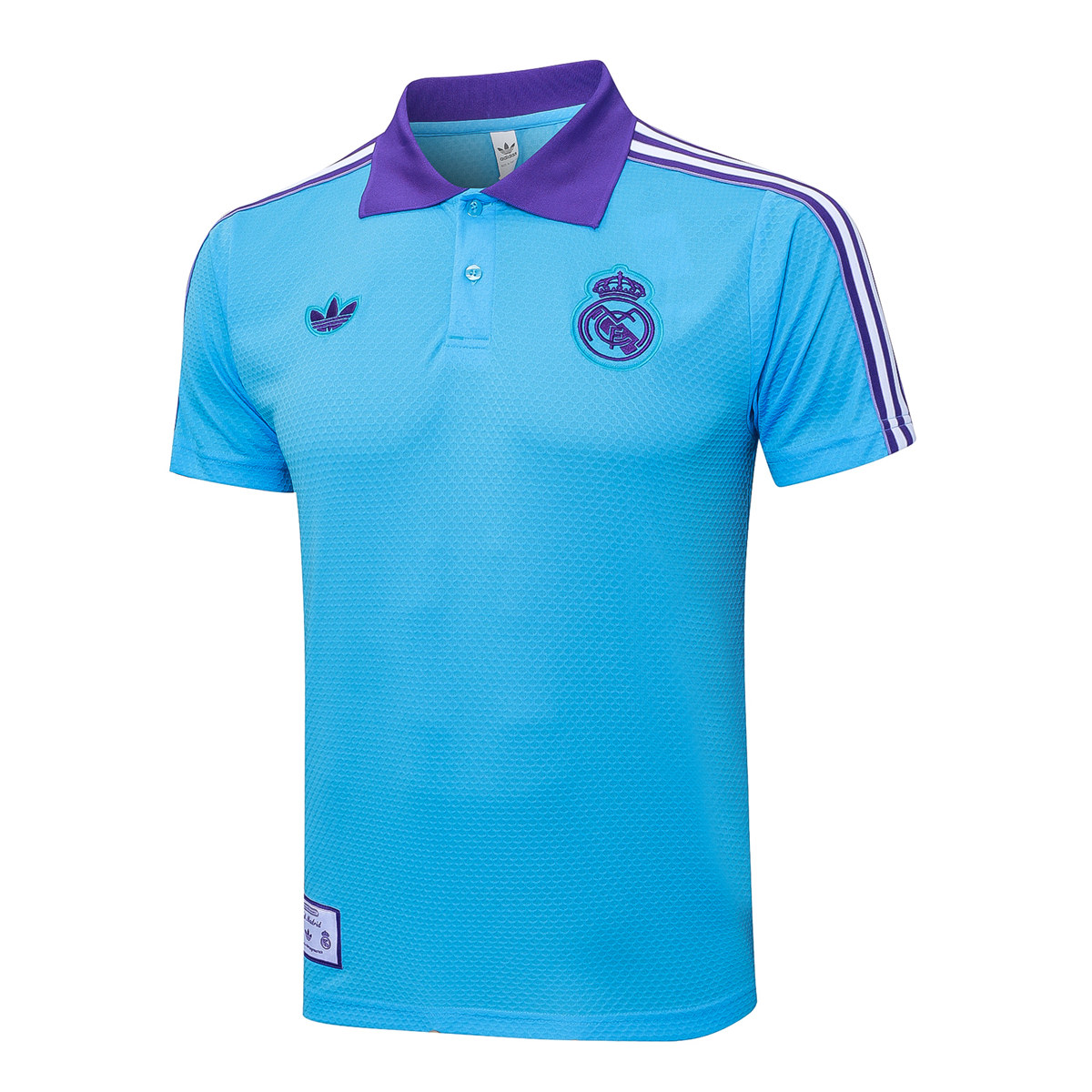 Mens Real Madrid Polo Shirt Blue 2025/26
