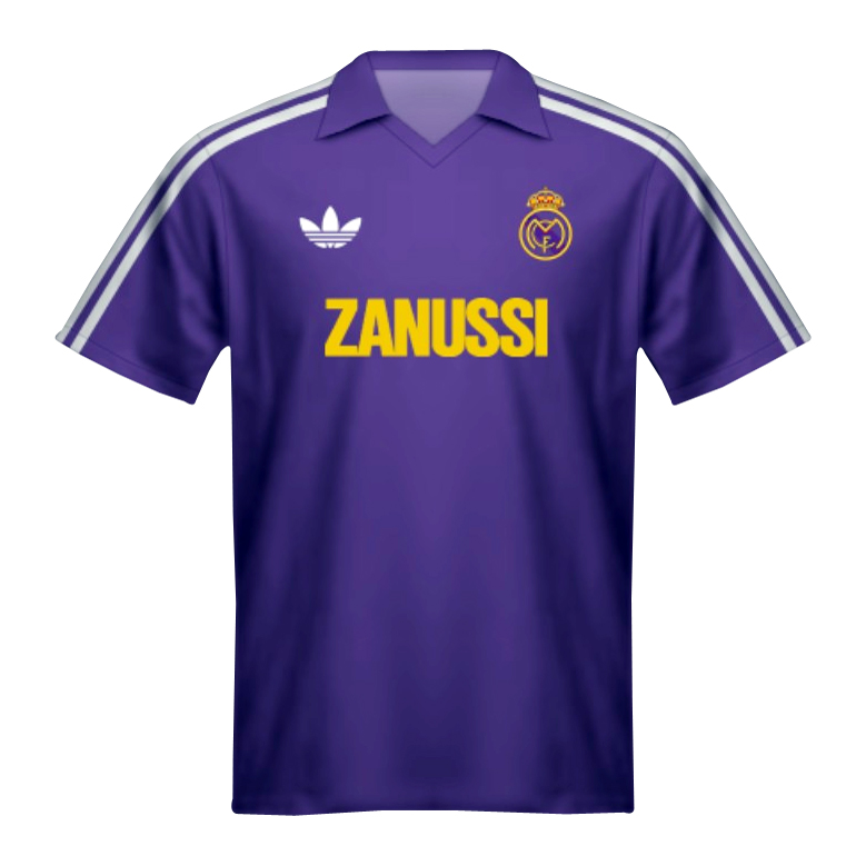 Mens Real Madrid Retro Away Jersey 1984/85