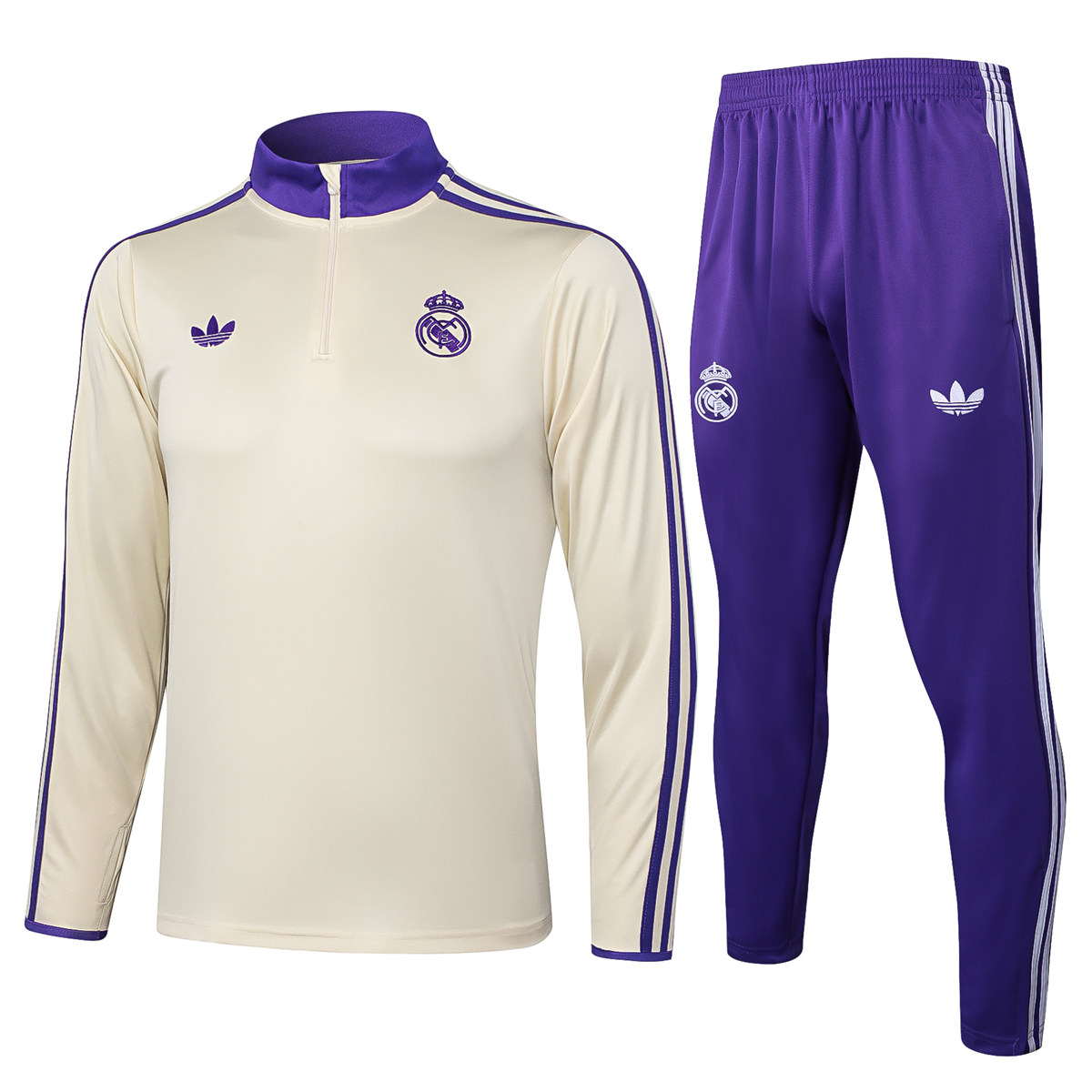 Mens Real Madrid Training Suit Apricot 2025/26
