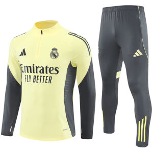 Mens Real Madrid Training Suit Yellow 2025/26