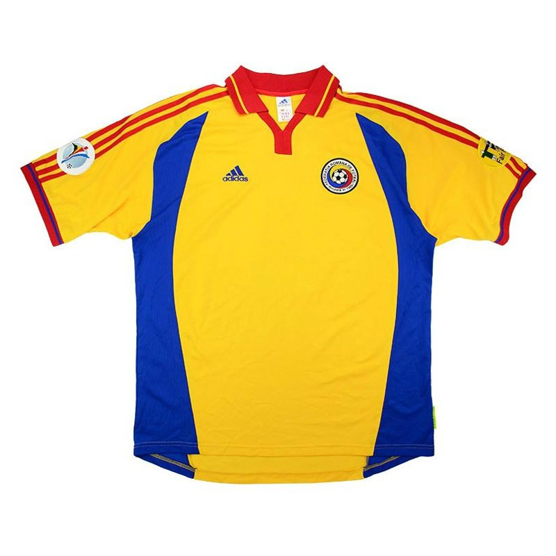 Mens Romania Retro Home Jersey 2000