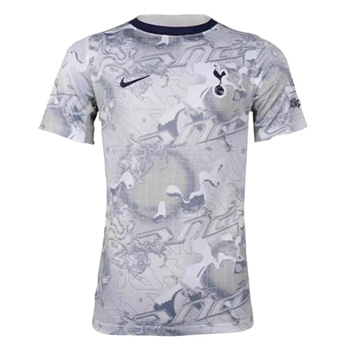 Mens Tottenham Hotspur Short Training Jersey Light Grey 2025/26