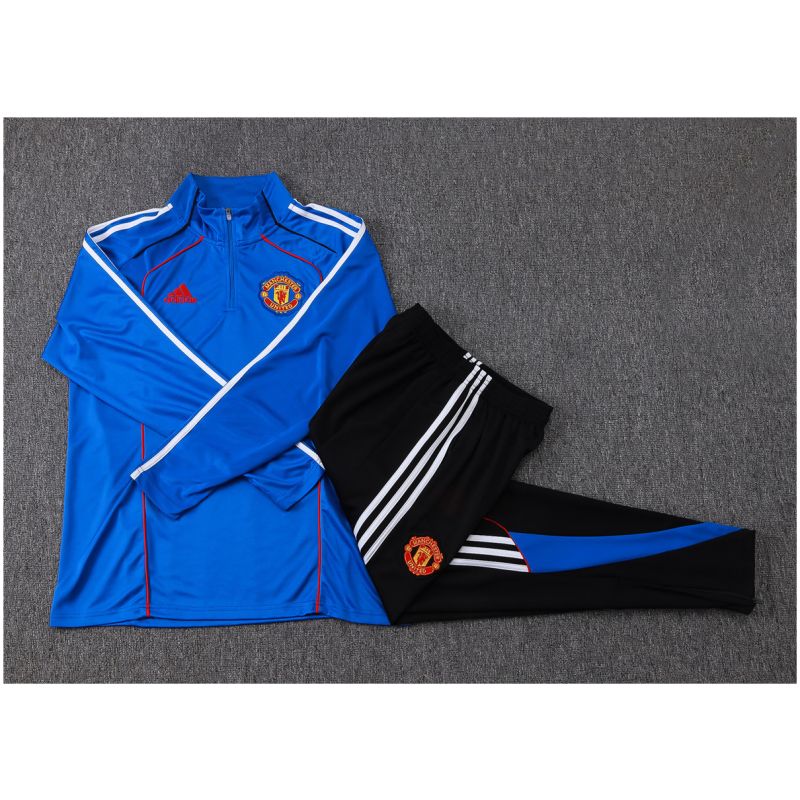 Kinder Manchester United Trainingsanzug Blau 2025/26-günstige Trikots