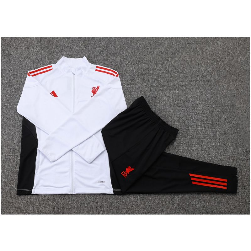 Kids Liverpool Jacket + Pants Training Suit White 2025/26
