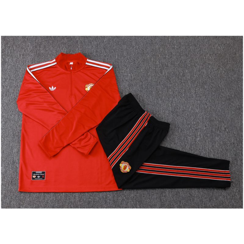 Kids Manchester United Training Suit Red 2025/26