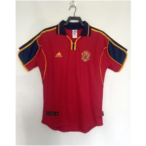 Männer Spanien Retro Heimtrikot 2000