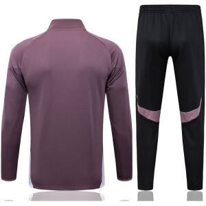 Mens Manchester United Jacket + Pants Training Suit Purplish Grey 2025/26