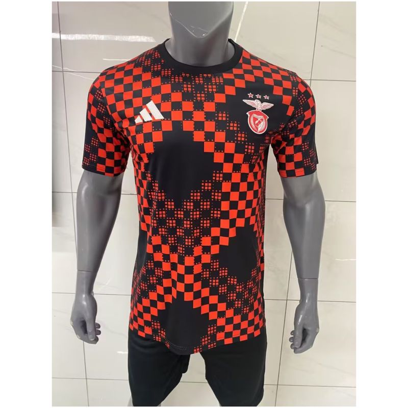 Trainingsanzug Benfica Kurz Schwarz – Rotes Trikot 2025/26-günstige Trikots