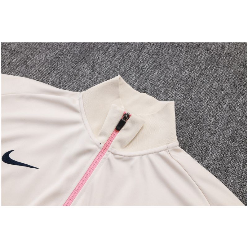 Mens Barcelona Jacket + Pants Training Suit Cream 2025/26