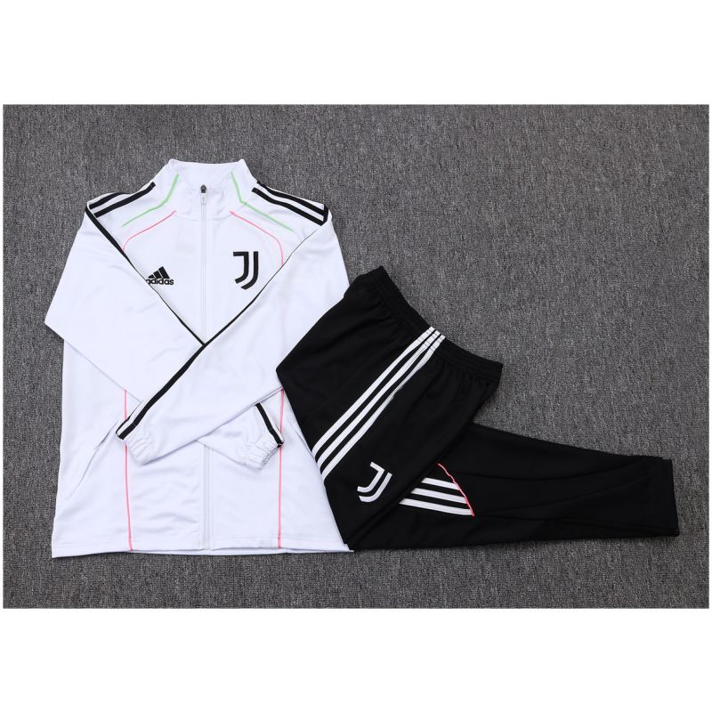 Kinder Juventus Jacke + Hose Trainingsanzug Weiß 2025/26-günstige Trikots