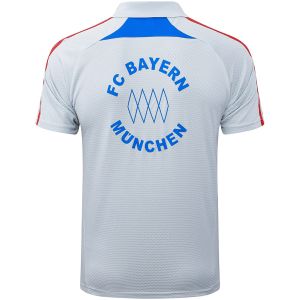 Männer Bayern München Polo-Shirt Hellgrau 2025/26-günstige Trikots