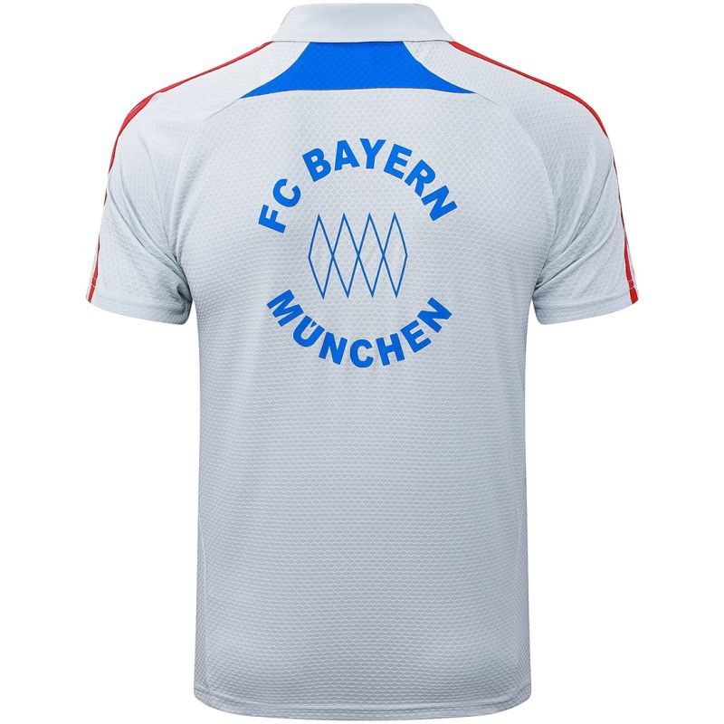 Mens Bayern Munich Polo Shirt Light Grey 2025/26-cheap jerseys