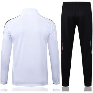 Herren Juventus Trainingsanzug Jacke + Hose Weiß 2025/26-günstige Trikots