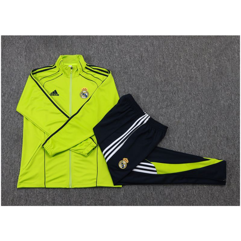 Kids Real Madrid Jacket + Pants Training Suit Green 2025/26