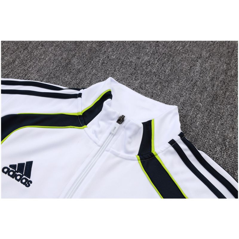 Männer Real Madrid Trainingsanzug Jacke + Hose Weiß 2025/26-günstige Trikots