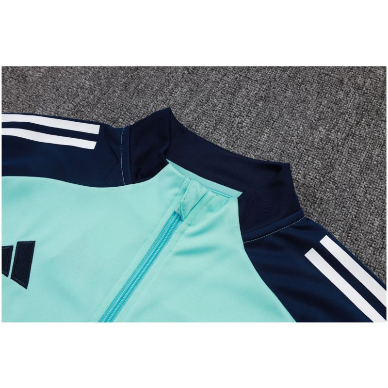 Mens Arsenal Jacket + Pants Training Suit Aqua 2025/26